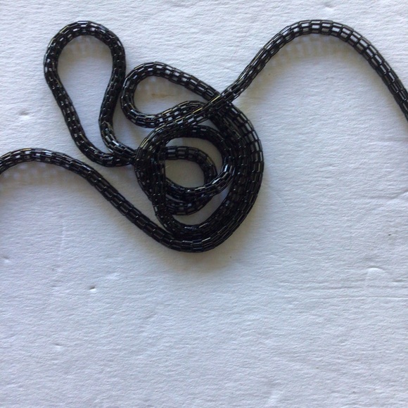 VINTAGE STAR BAGS BLACK METAL MESH EVENING BAG - Picture 6 of 8